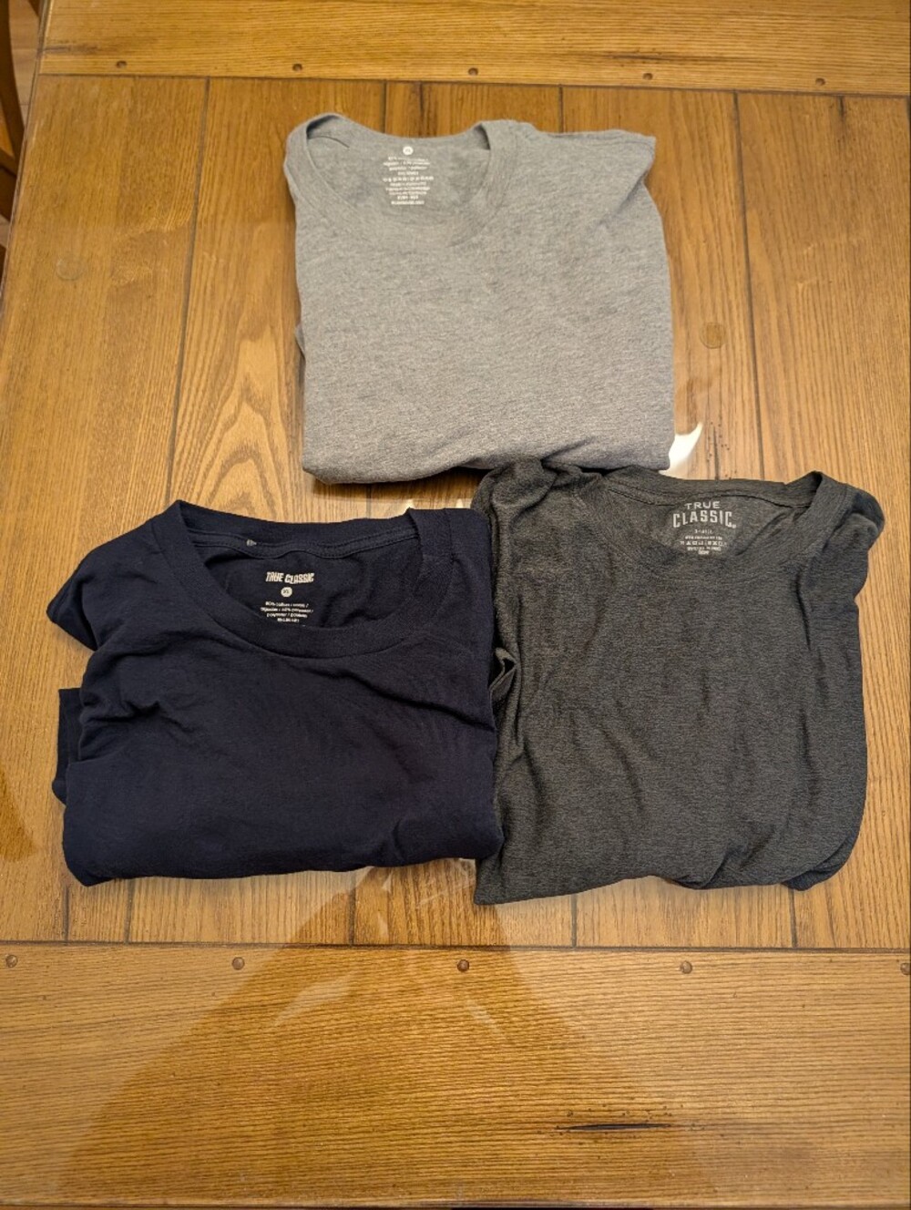 Men's True Classic Classic Crew Neck T-SHIRT. Size XL (3 Pack)